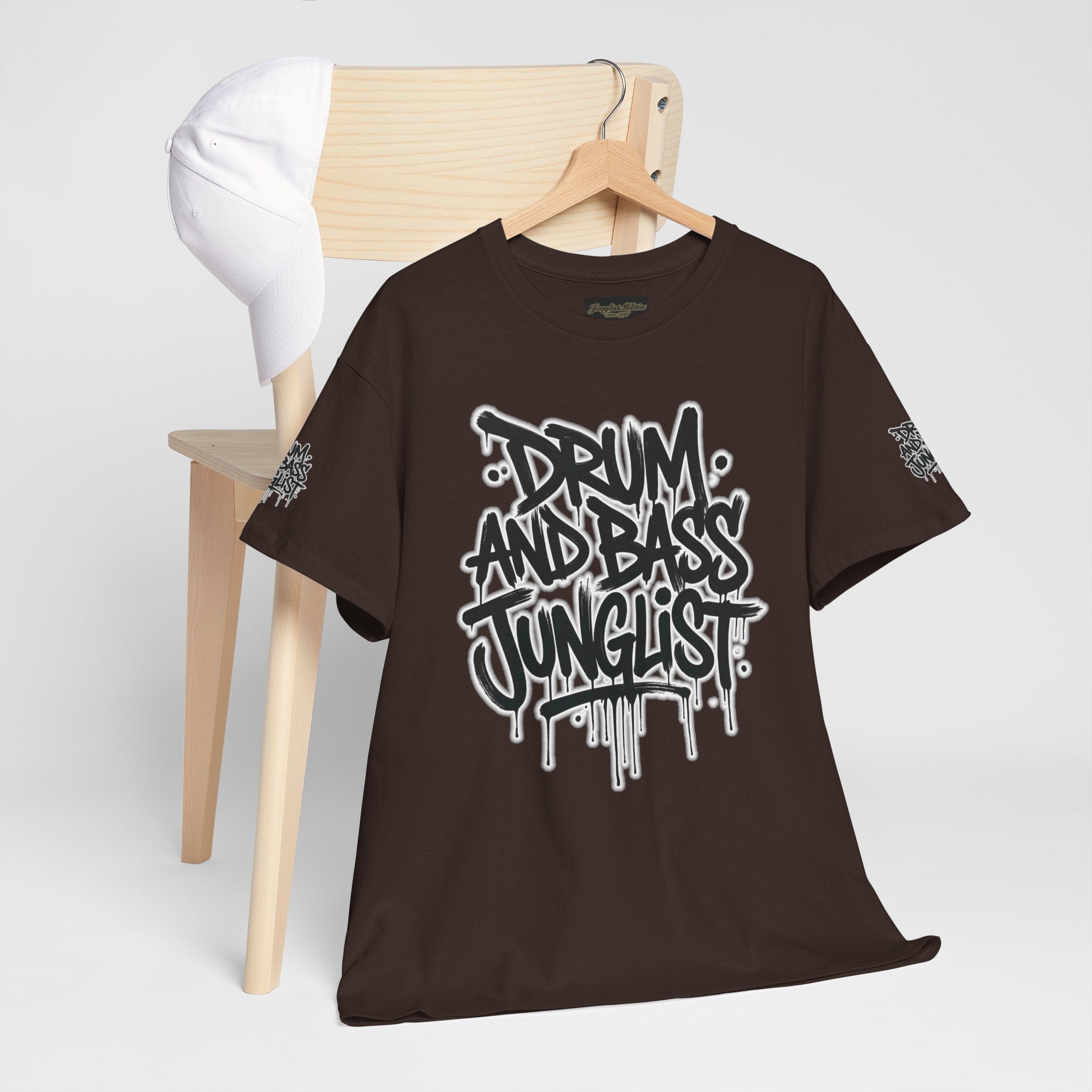 Junglist Militia™ Since 1996 | Drum & Bass Junglist Graffiti Gildan Premium Cotton T-Shirt | NeuroDemonic Records Official Streetwear | 10 Colors