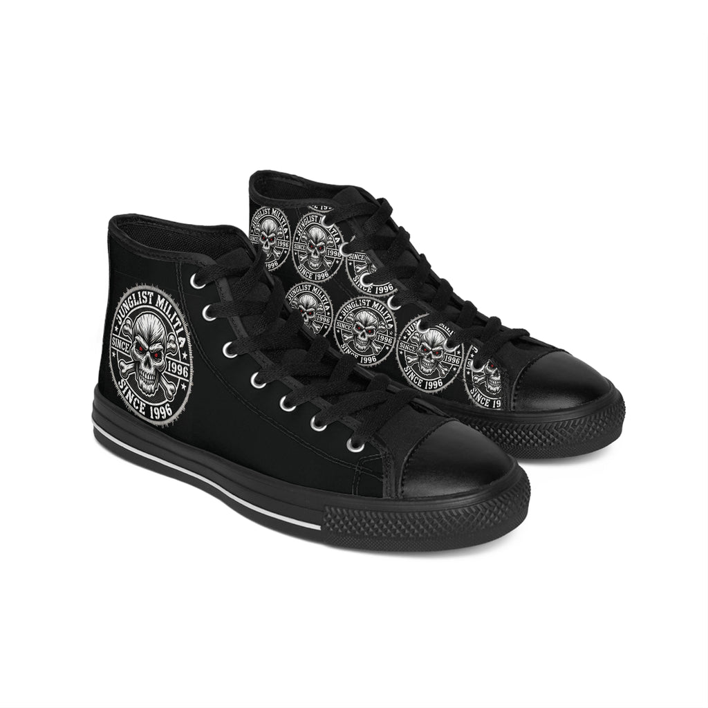 Skull Fuckers-Men's and Woman's Classic Sneakers- Junglist Militia Since 1996 - 4th Gen. Logo