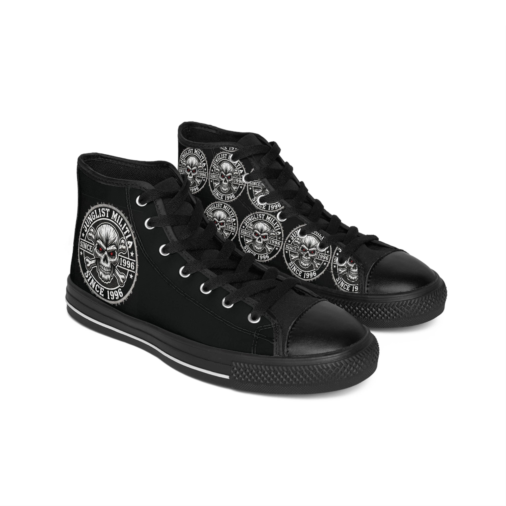 Skull Fuckers-Men's and Woman's Classic Sneakers- Junglist Militia Since 1996 - 4th Gen. Logo