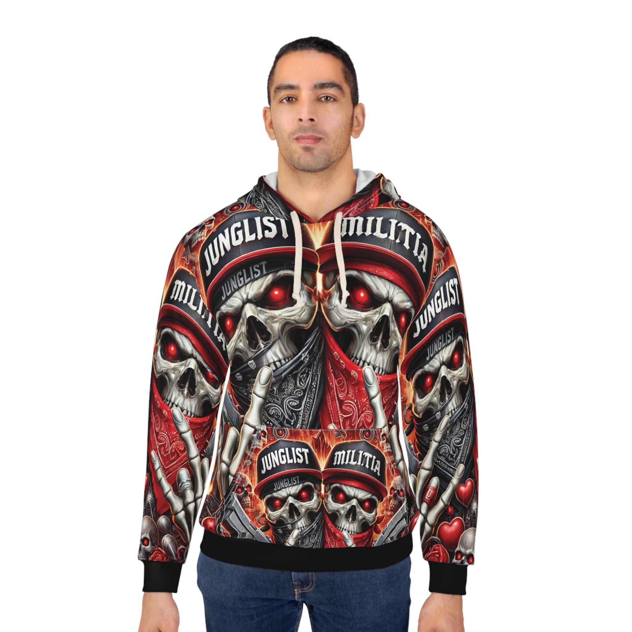 Junglist Militia™ Since 1996 Gangster Edition All-Over Print Hooded Jacket | Limited Edition Streetwear
