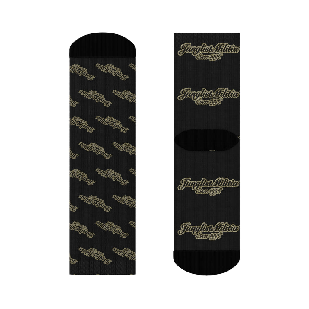 Crew Socks-Junglist Militia Since 1996 2nd Generation Logo