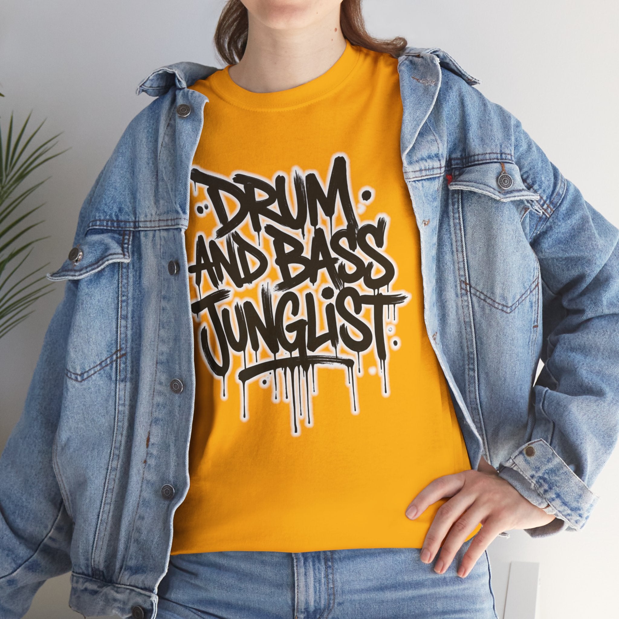 Junglist Militia™ Since 1996 | Drum & Bass Junglist Graffiti Gildan Premium Cotton T-Shirt | NeuroDemonic Records Official Streetwear | 10 Colors