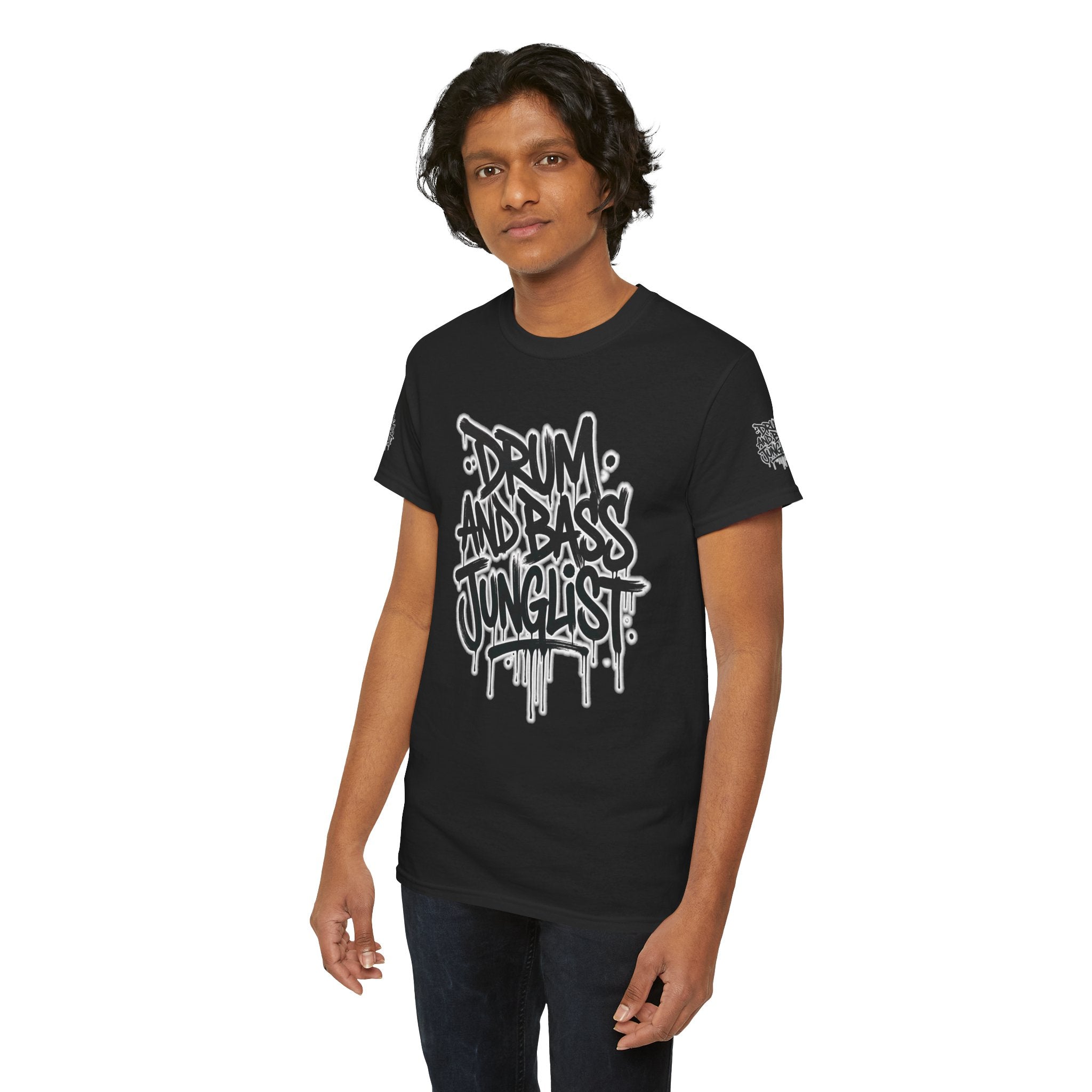 Junglist Militia™ Since 1996 | Drum & Bass Junglist Graffiti Gildan Premium Cotton T-Shirt | NeuroDemonic Records Official Streetwear | 10 Colors