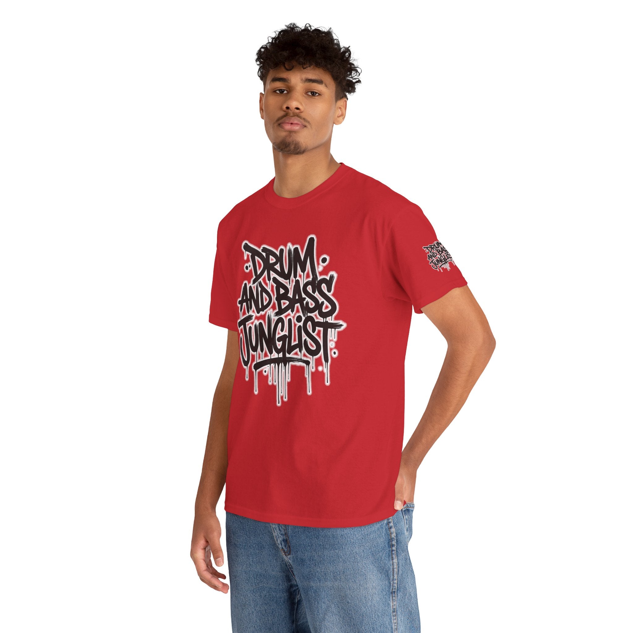 Junglist Militia™ Since 1996 | Drum & Bass Junglist Graffiti Gildan Premium Cotton T-Shirt | NeuroDemonic Records Official Streetwear | 10 Colors