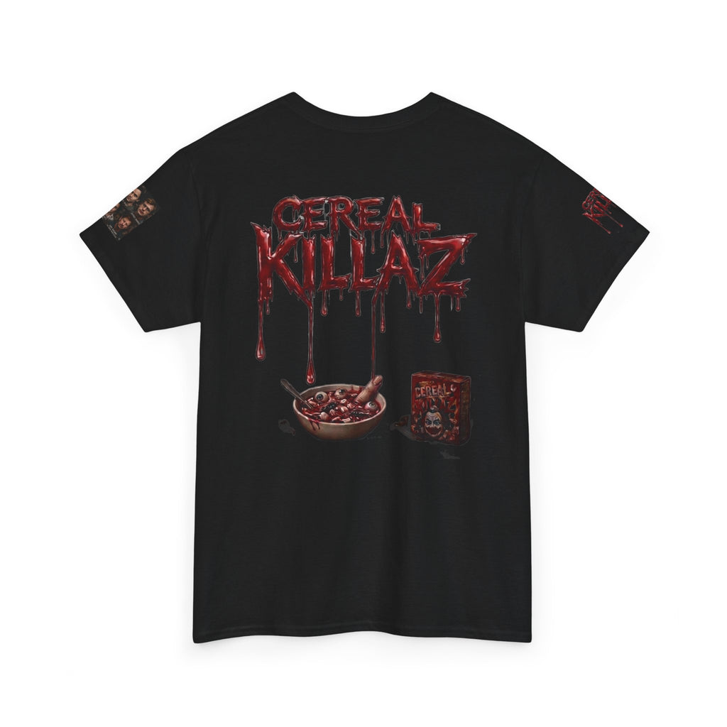 CEREAL KILLAZ™ True Crime Horror Graphic T-Shirt | Gothic Streetwear | NeuroDemonic