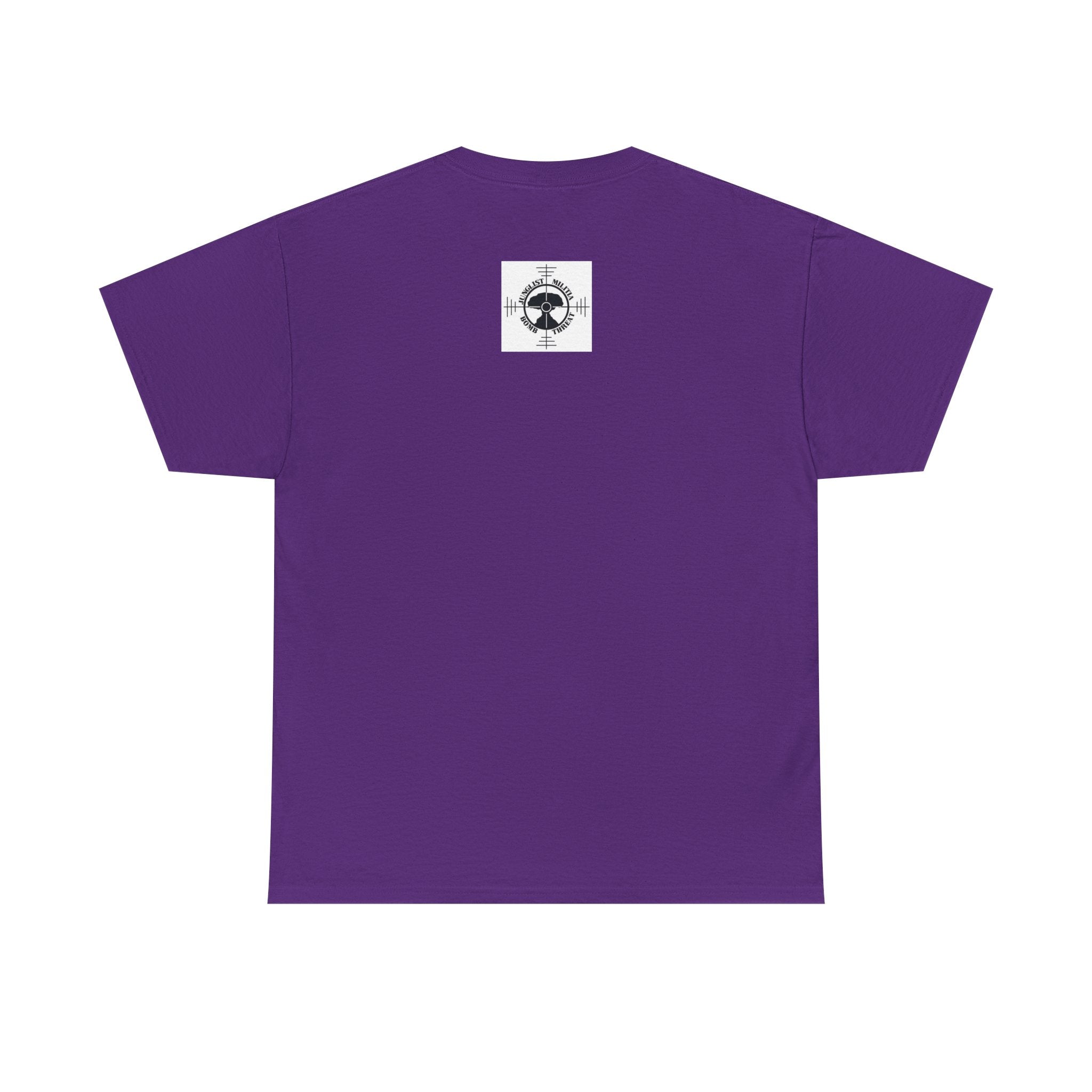 Fuck Terrorism 1st gen. Bomb Threat Logo - Unisex Heavy Cotton Tee - Junglist Militia Since 1996