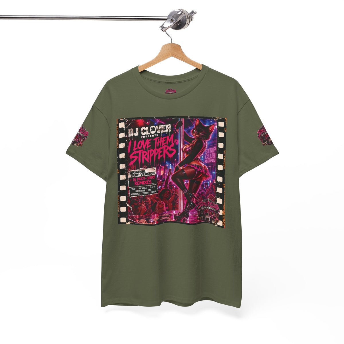 DJ Clover Presents “I Love Them Strippers” - Strip Club Records Official Album T-Shirt