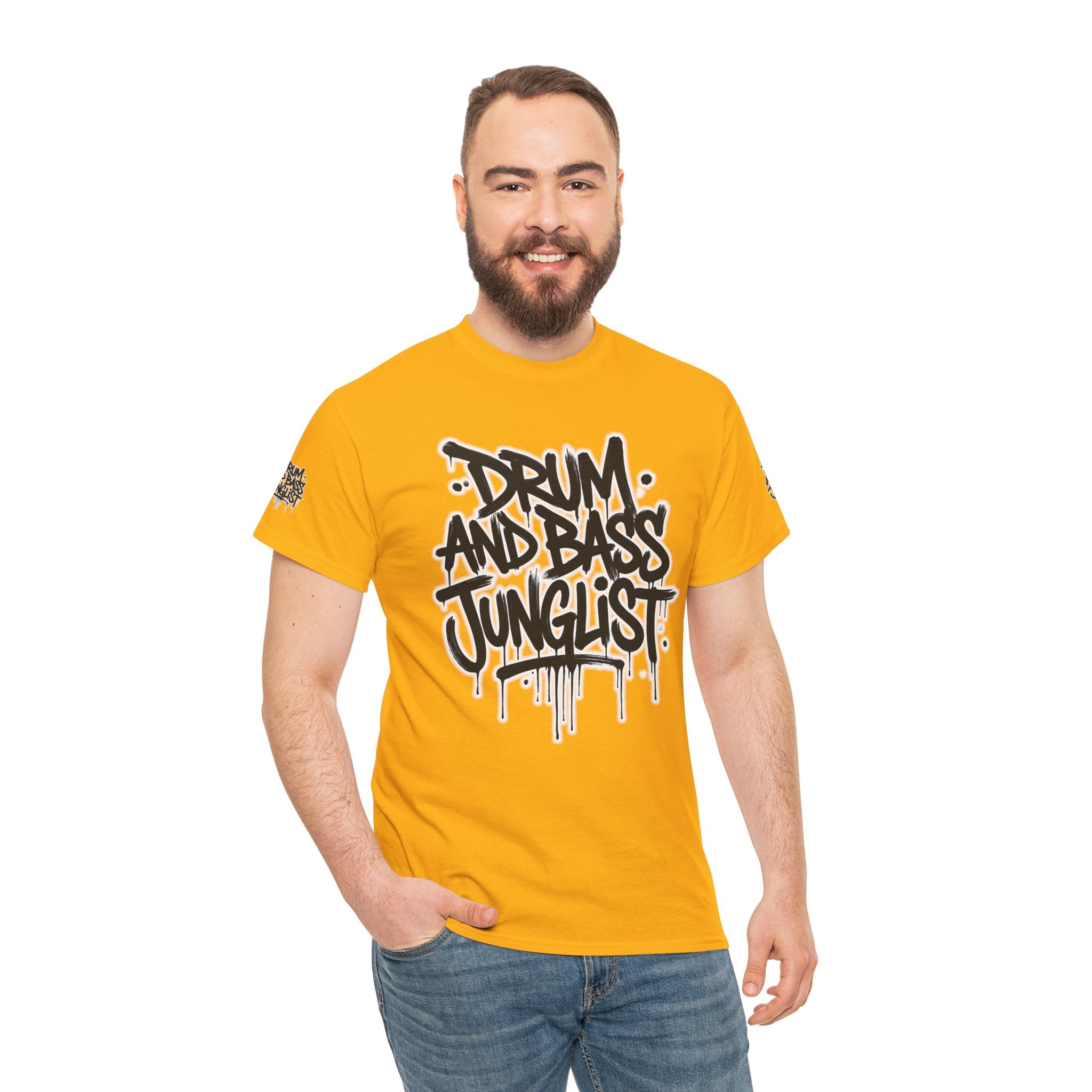 Junglist Militia™ Since 1996 | Drum & Bass Junglist Graffiti Gildan Premium Cotton T-Shirt | NeuroDemonic Records Official Streetwear | 10 Colors