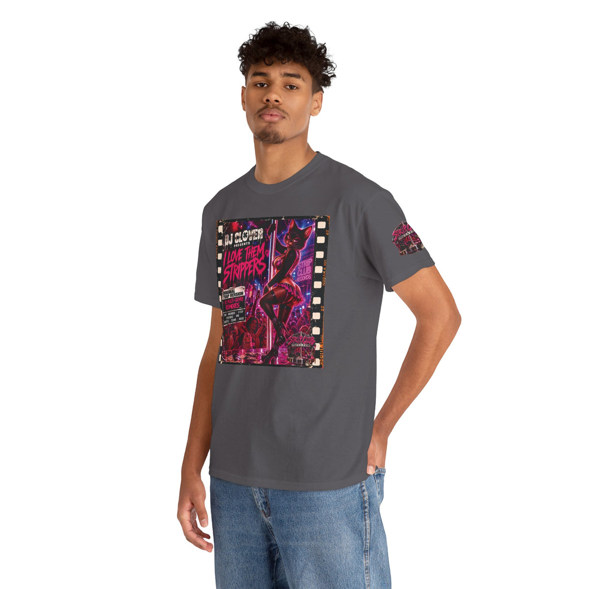 DJ Clover Presents “I Love Them Strippers” - Strip Club Records Official Album T-Shirt