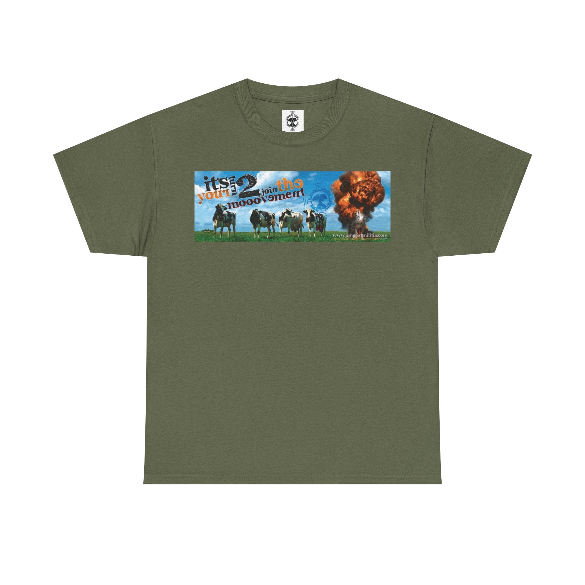 Cow Bombs Junglist Militia Bomb Threat 1st Gen Logo - Unisex T shirts - Junglist Militia Since 1996