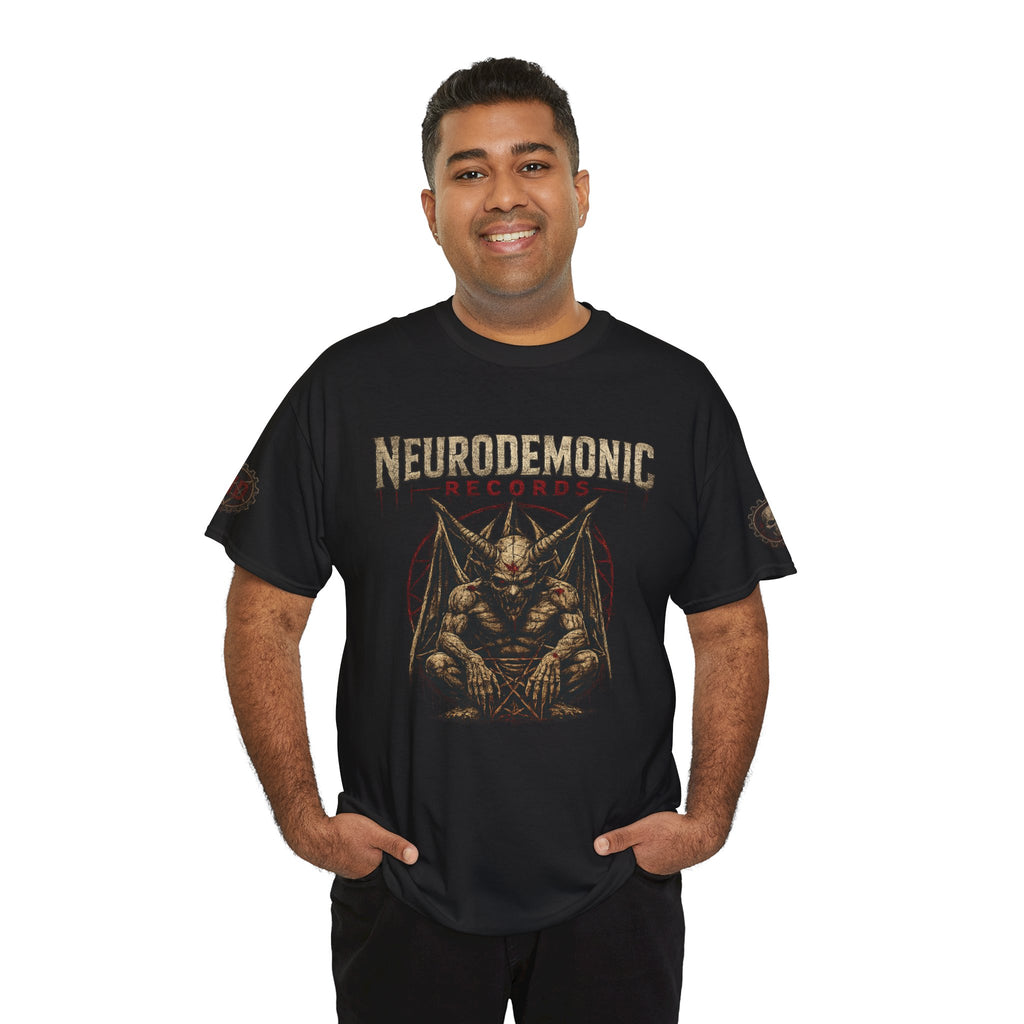 NeuroDemonic Records™ Premium Gildan Cotton T-Shirt – Gargoyle Demon Tour Edition