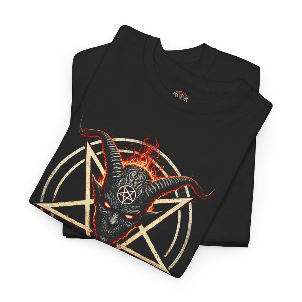 NeuroDemonic Baphomet Pentagram T-Shirt – Heavy Metal Streetwear Edition