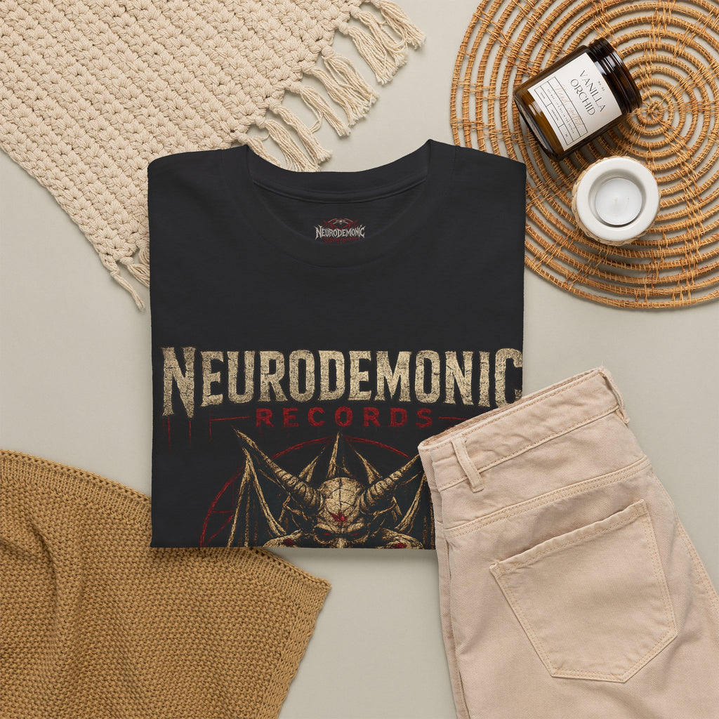 NeuroDemonic Records™ Premium Gildan Cotton T-Shirt – Gargoyle Demon Tour Edition