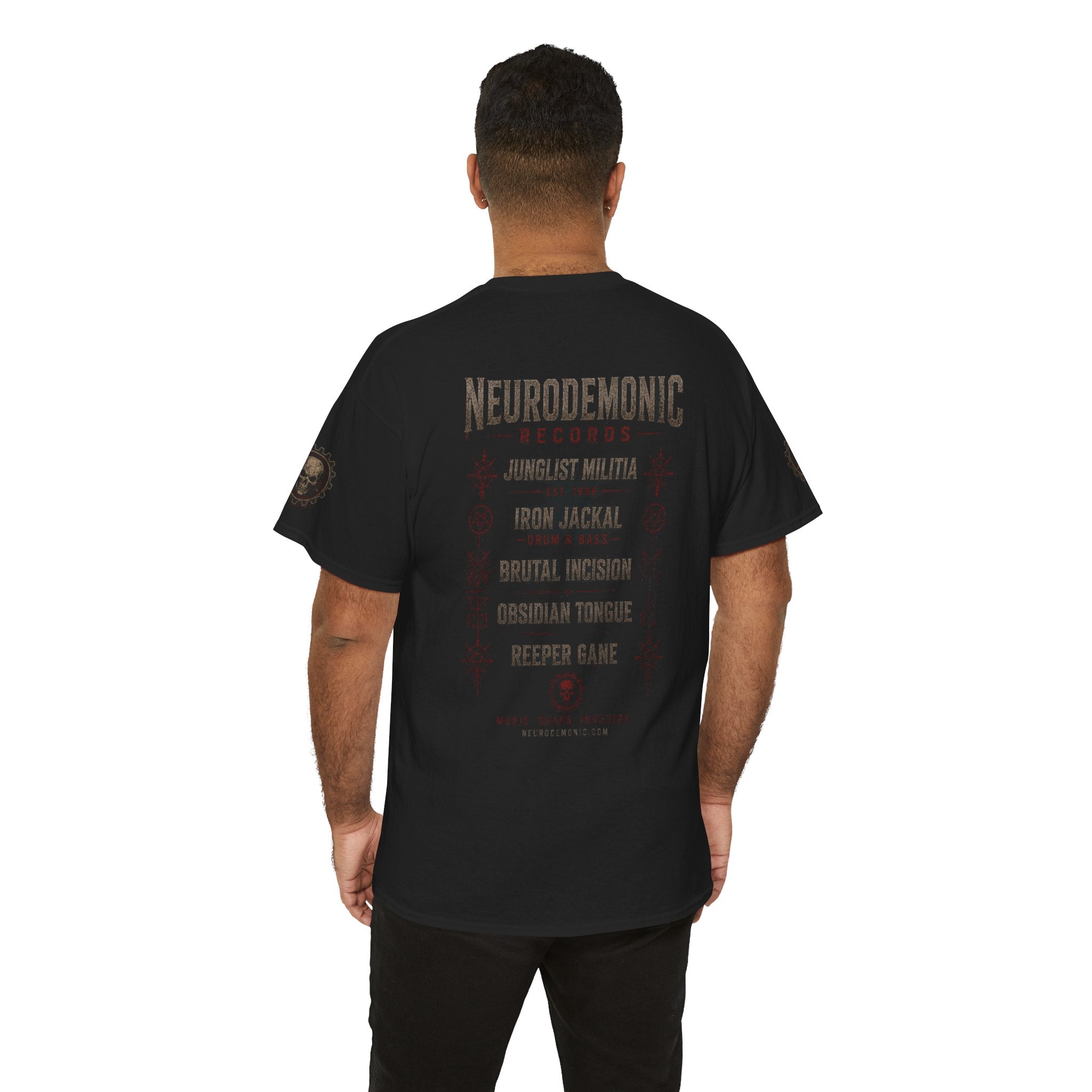 NeuroDemonic Records™ Premium Gildan Cotton T-Shirt – Gargoyle Demon Tour Edition