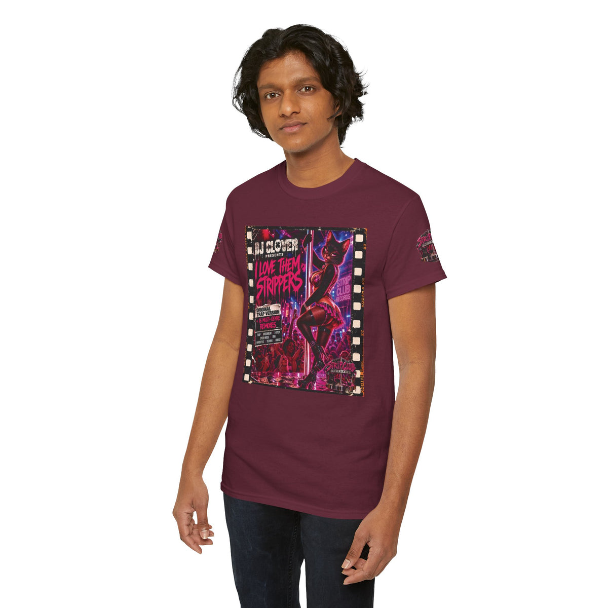 DJ Clover Presents “I Love Them Strippers” - Strip Club Records Official Album T-Shirt