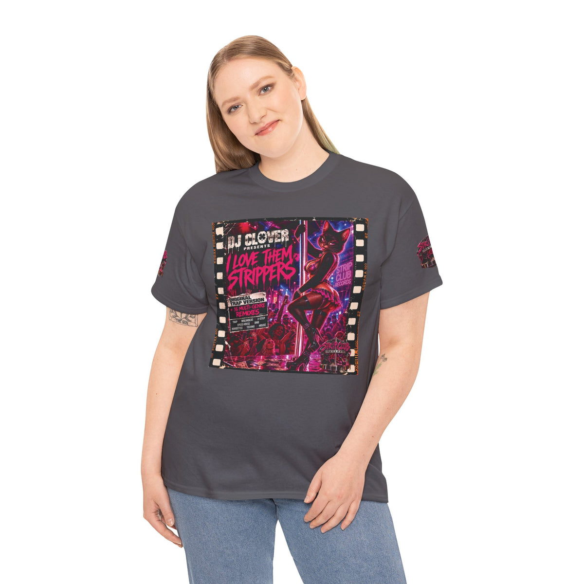 DJ Clover Presents “I Love Them Strippers” - Strip Club Records Official Album T-Shirt