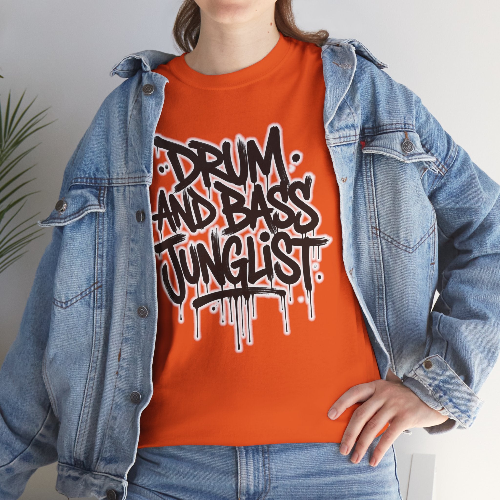 Junglist Militia™ Since 1996 | Drum & Bass Junglist Graffiti Gildan Premium Cotton T-Shirt | NeuroDemonic Records Official Streetwear | 10 Colors