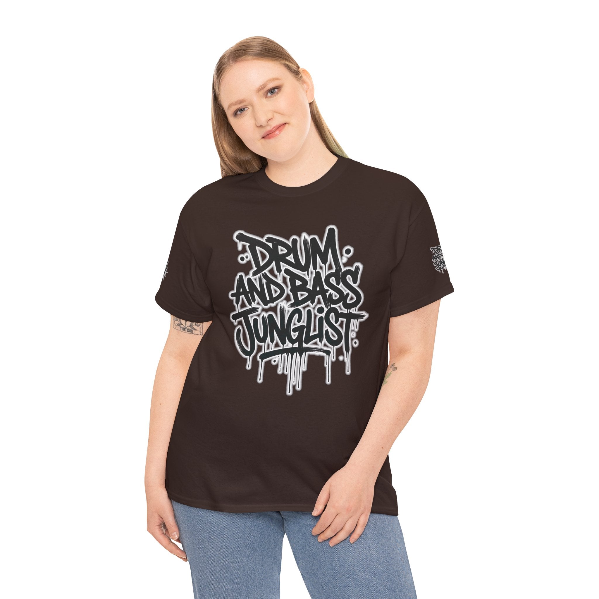 Junglist Militia™ Since 1996 | Drum & Bass Junglist Graffiti Gildan Premium Cotton T-Shirt | NeuroDemonic Records Official Streetwear | 10 Colors