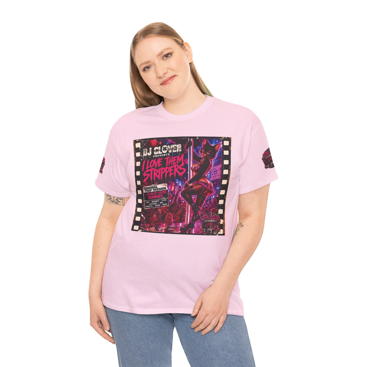 DJ Clover Presents “I Love Them Strippers” - Strip Club Records Official Album T-Shirt