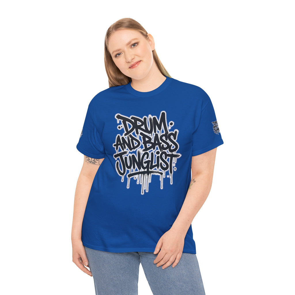 Junglist Militia™ Since 1996 | Drum & Bass Junglist Graffiti Gildan Premium Cotton T-Shirt | NeuroDemonic Records Official Streetwear | 10 Colors