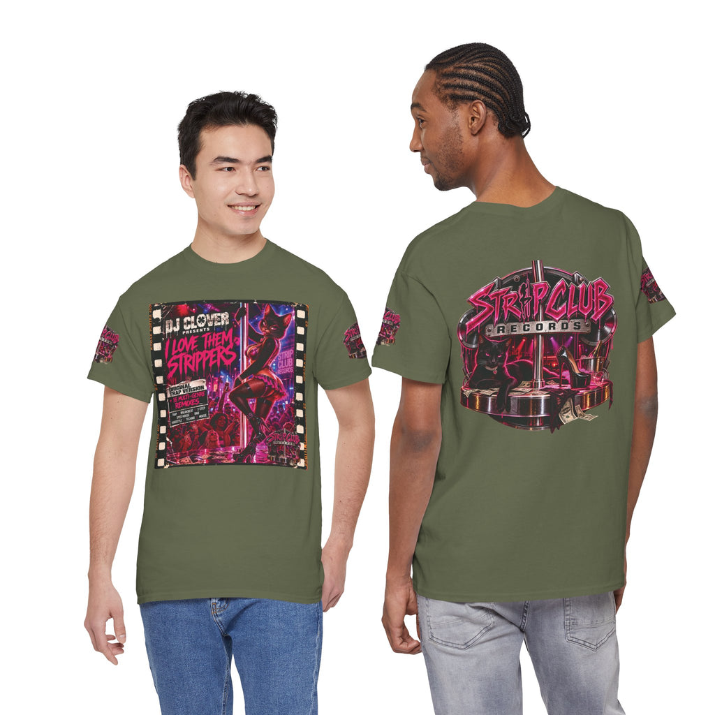 DJ Clover Presents “I Love Them Strippers” - Strip Club Records Official Album T-Shirt