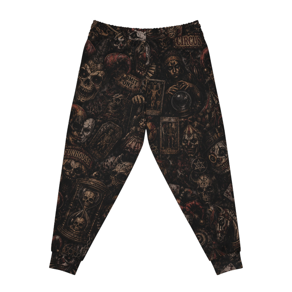 NeuroDemonic Carnival of the Damned Joggers – Premium Horror Circus Streetwear