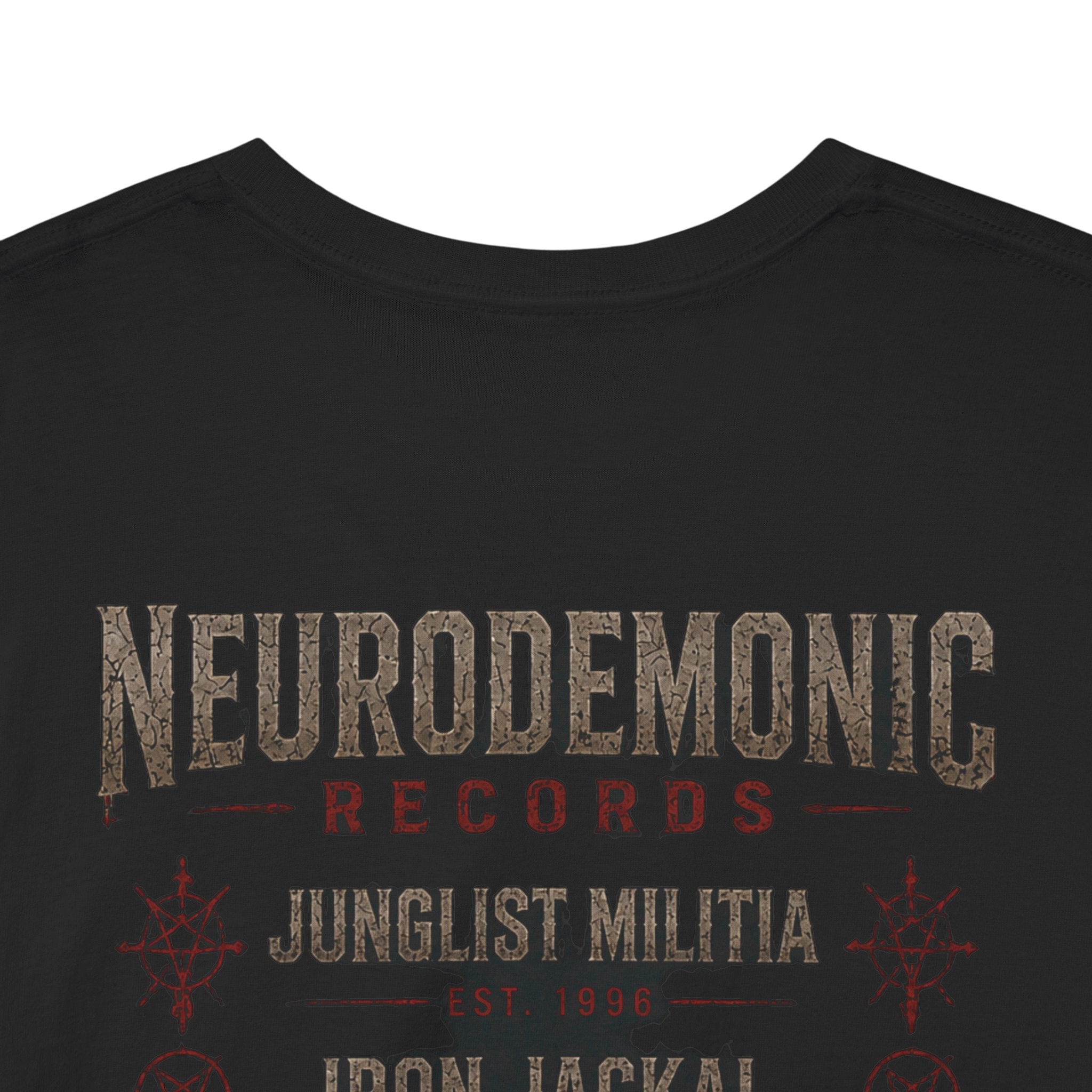 NeuroDemonic Records™ Premium Gildan Cotton T-Shirt – Gargoyle Demon Tour Edition