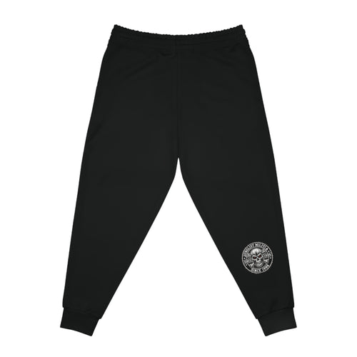 3rd and 4th Gen. Blood Red Skull logo sports bottoms Junglist Militia Since 1996 - Junglist Militia Since 1996