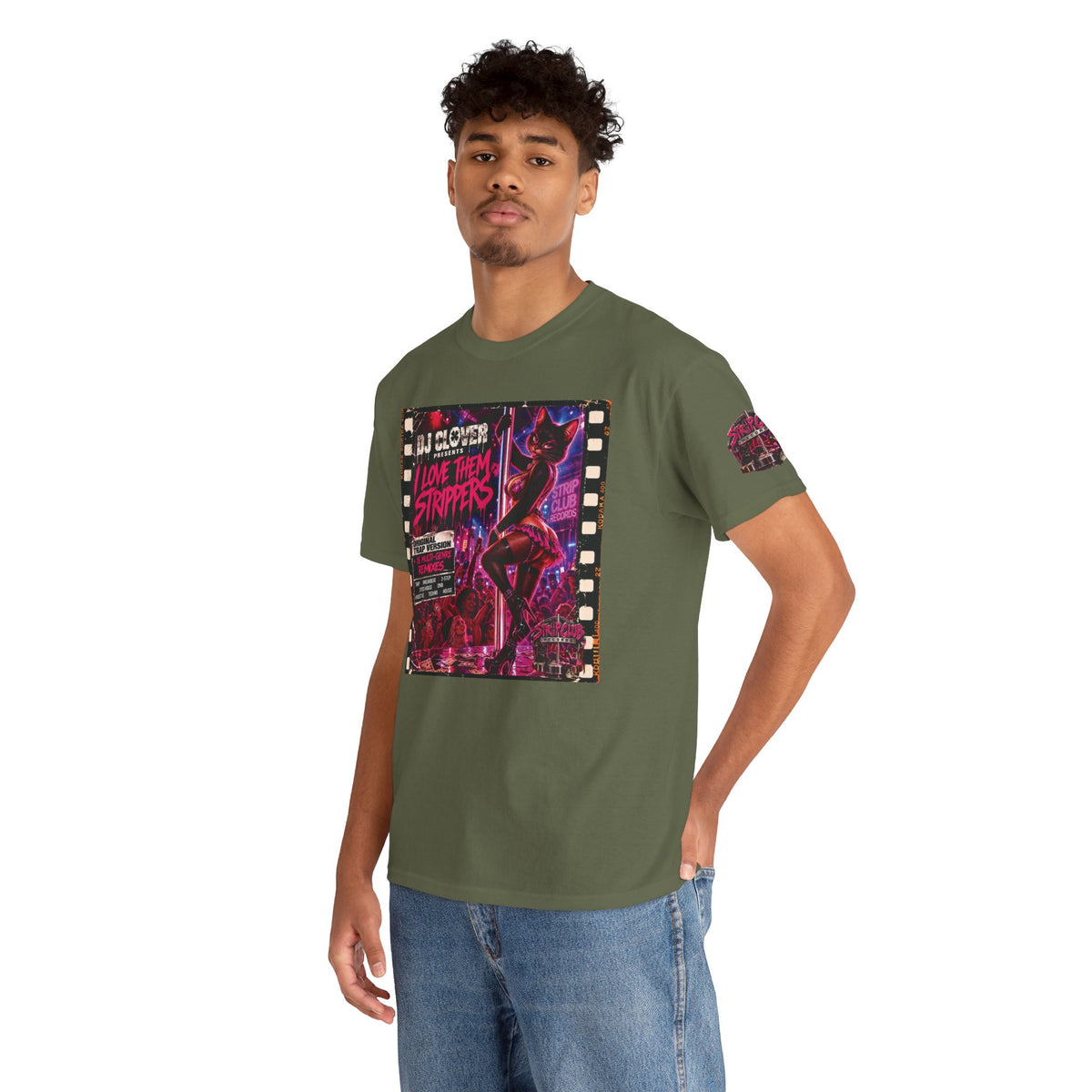 DJ Clover Presents “I Love Them Strippers” - Strip Club Records Official Album T-Shirt