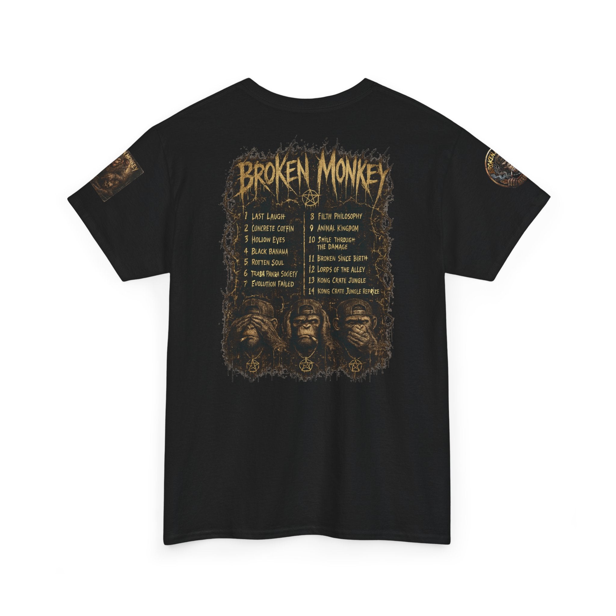 Broken Monkey Limited Edition Concert T-Shirt | Official NeuroDemonic Records Drum and Bass Edition