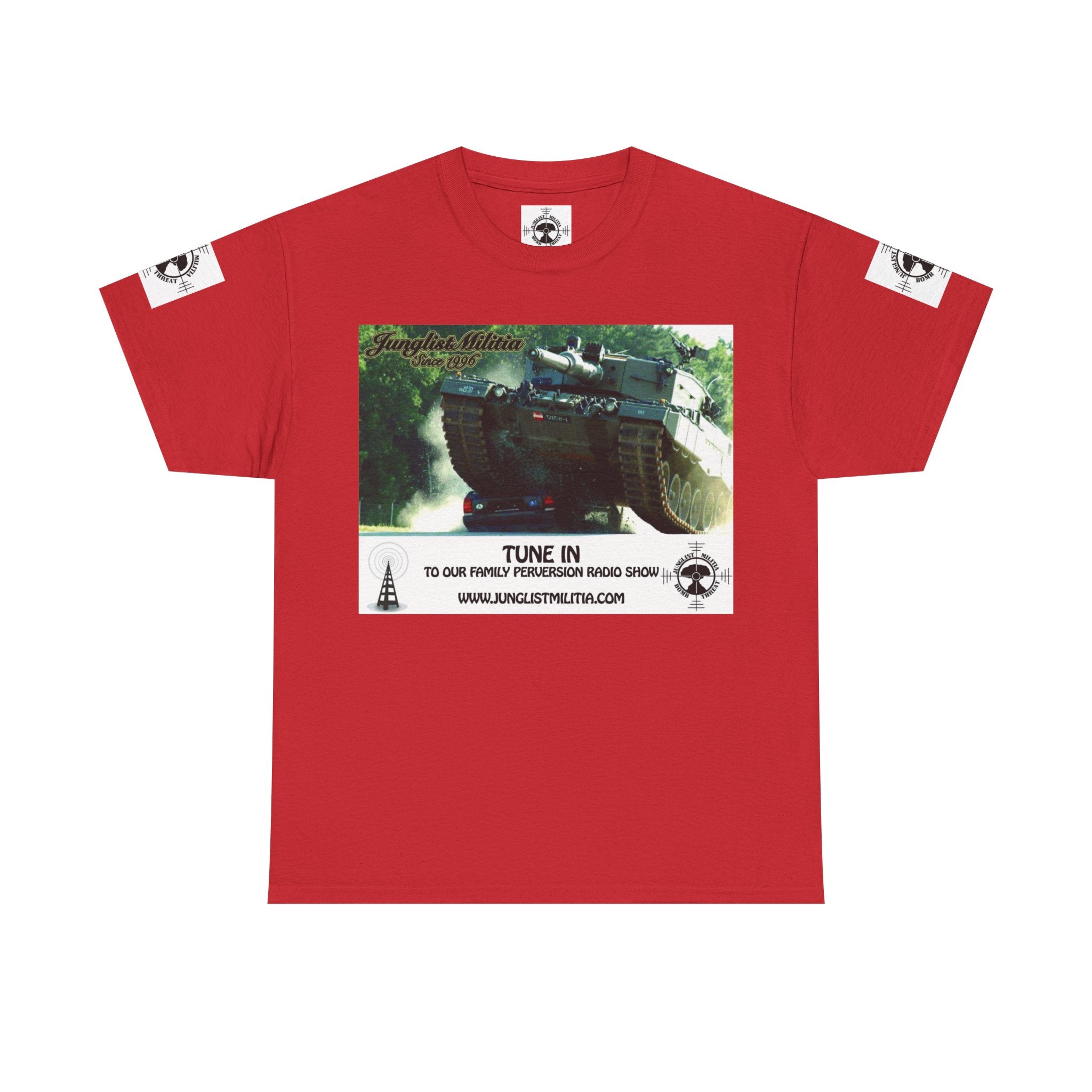 Classic Radio Junglist Militia The Junglist Militia Family Perversion Radio Show Los Angeles, California. Unisex Gildan T-Shirt