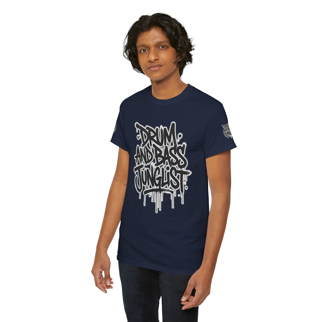 Junglist Militia™ Since 1996 | Drum & Bass Junglist Graffiti Gildan Premium Cotton T-Shirt | NeuroDemonic Records Official Streetwear | 10 Colors