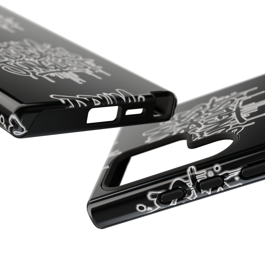 Drum and Bass Junglist Black Graffiti Tough Phone Case | iPhone & Samsung Protective Case