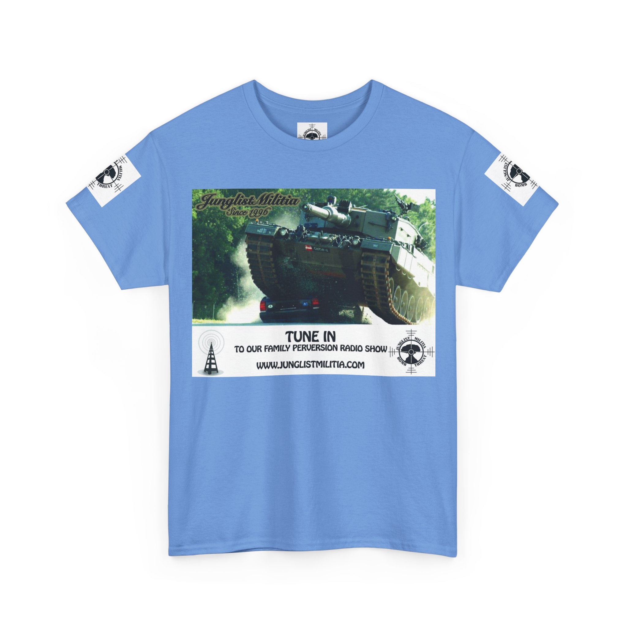 Classic Radio Junglist Militia The Junglist Militia Family Perversion Radio Show Los Angeles, California. Unisex Gildan T-Shirt