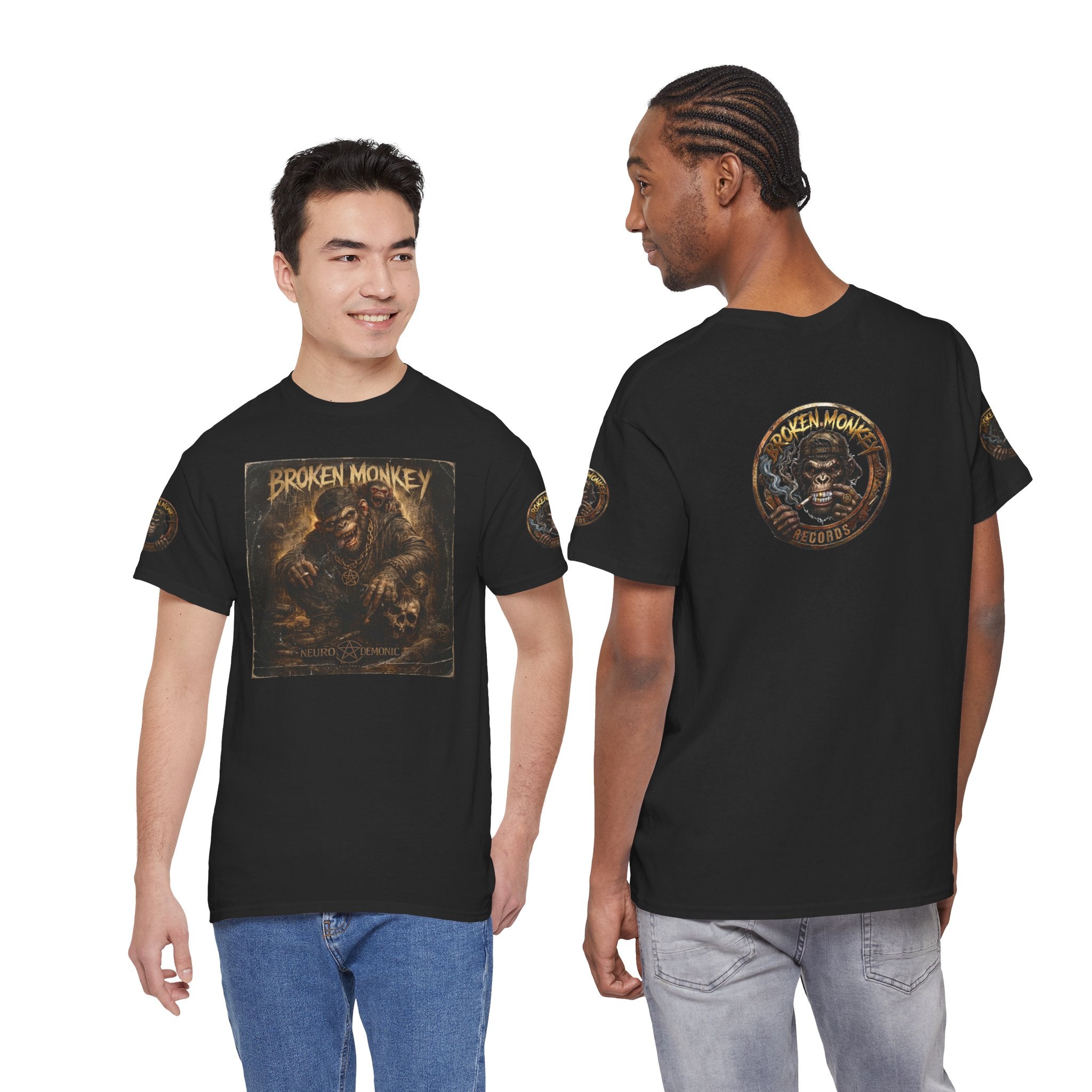 BROKEN MONKEY Vintage Heavyweight - Drum & Bass T-Shirt