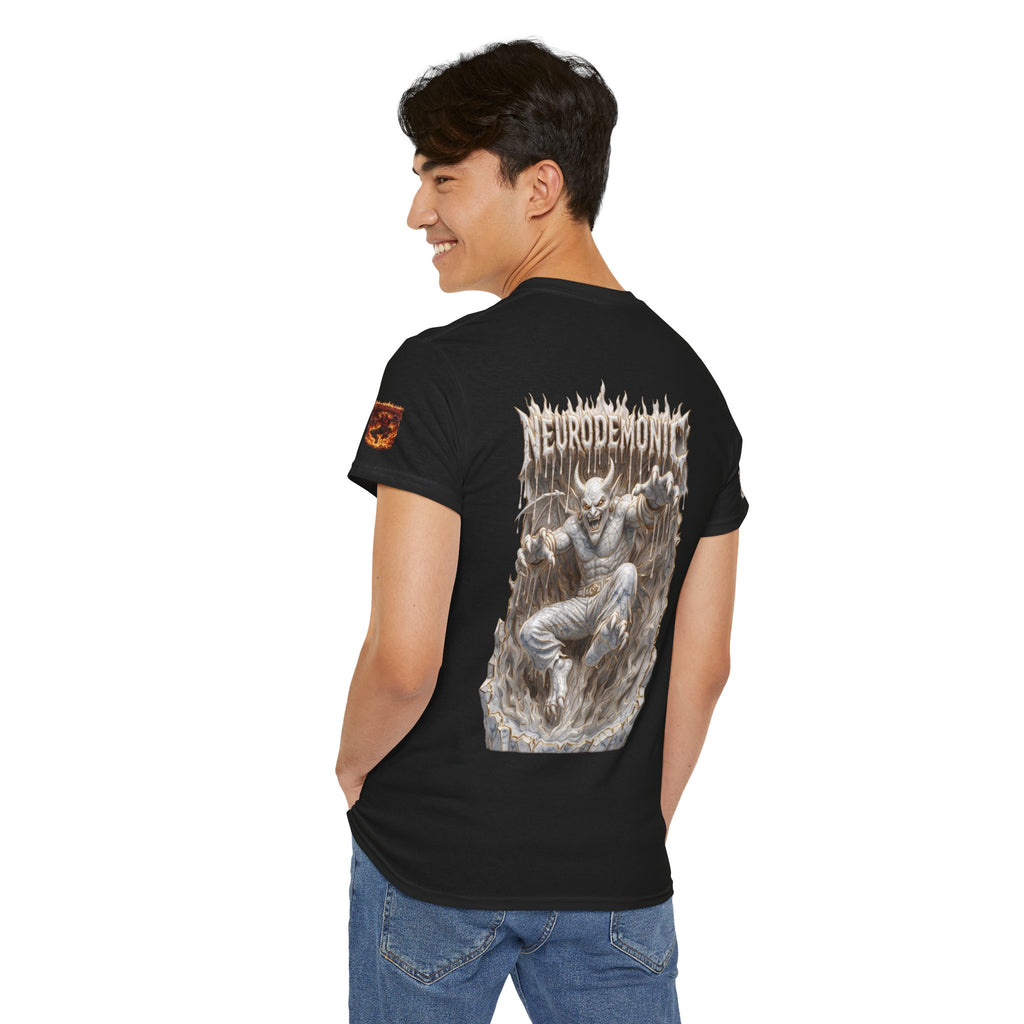 NeuroDemonic® Infernal Demon T-Shirt – Premium Gildan Underground Metal & Drum and Bass Streetwear | Premium Heavy Metal Edition