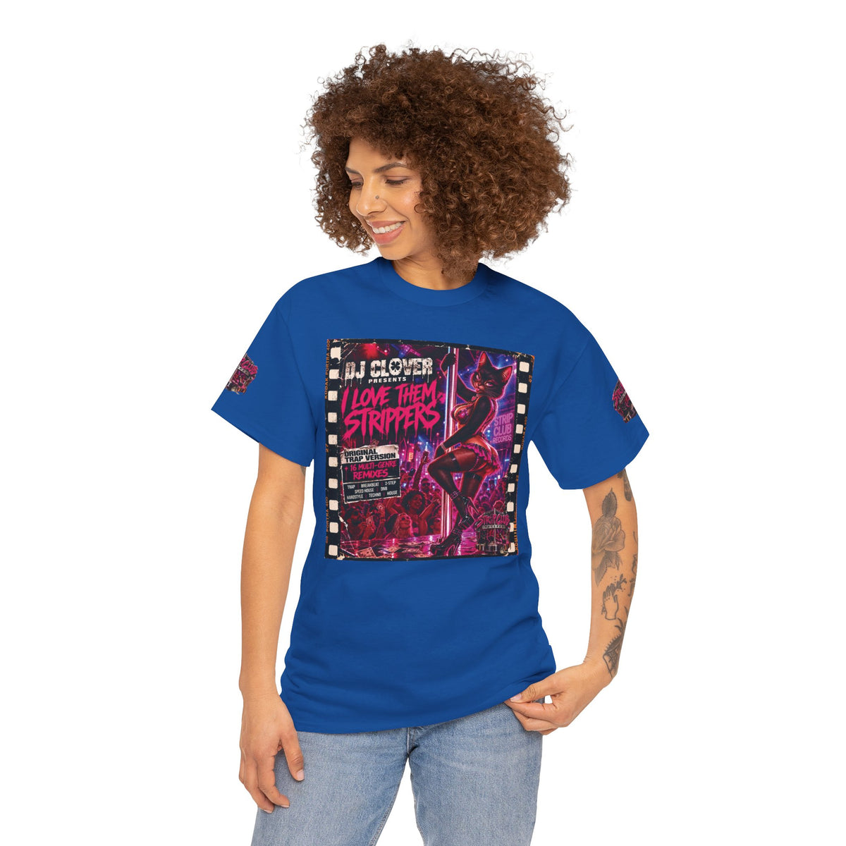 DJ Clover Presents “I Love Them Strippers” - Strip Club Records Official Album T-Shirt