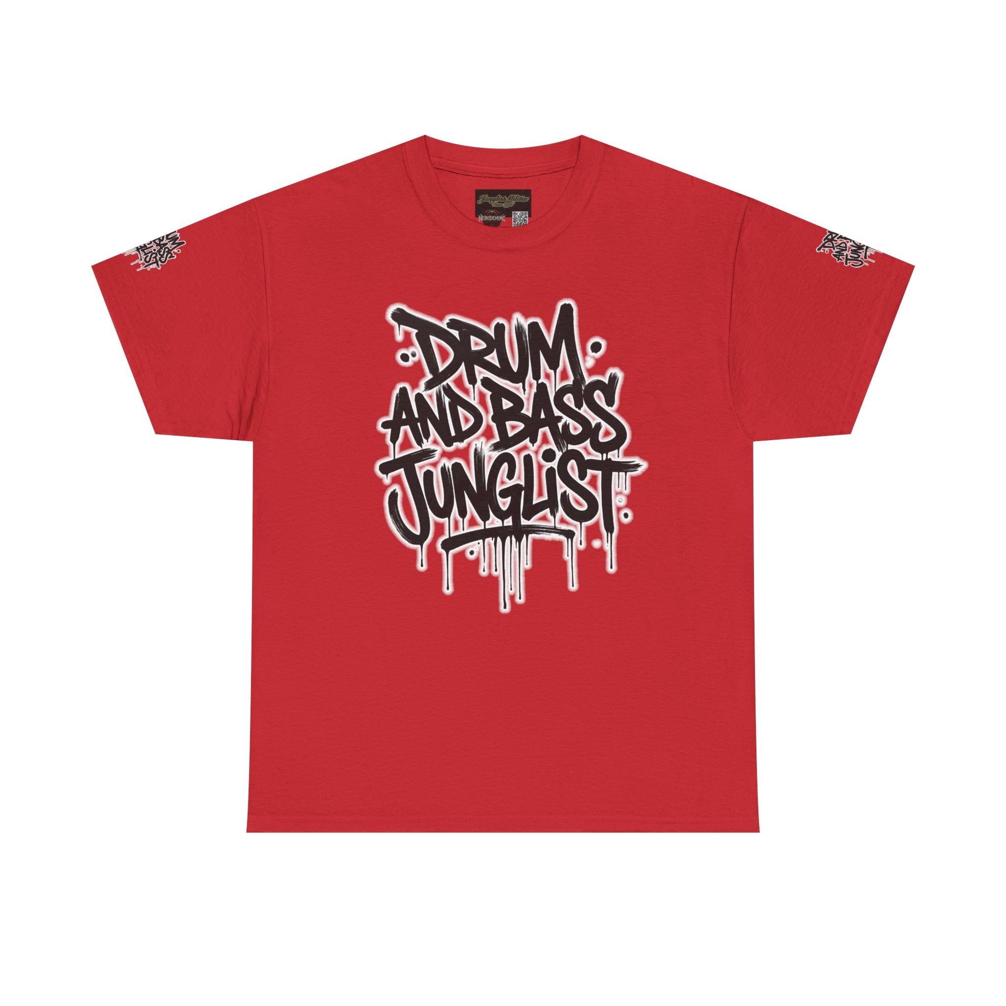 Junglist Militia™ Since 1996 | Drum & Bass Junglist Graffiti Gildan Premium Cotton T-Shirt | NeuroDemonic Records Official Streetwear | 10 Colors