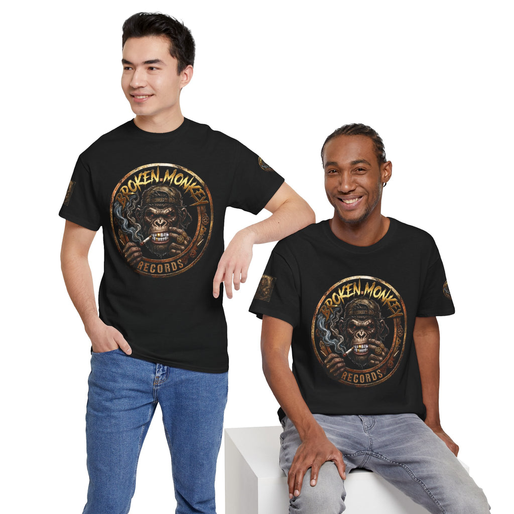 Broken Monkey Records Premium Heavy Drum & Bass T-Shirt | Neurofunk • Jump Up • Jungle • DJ Streetwear