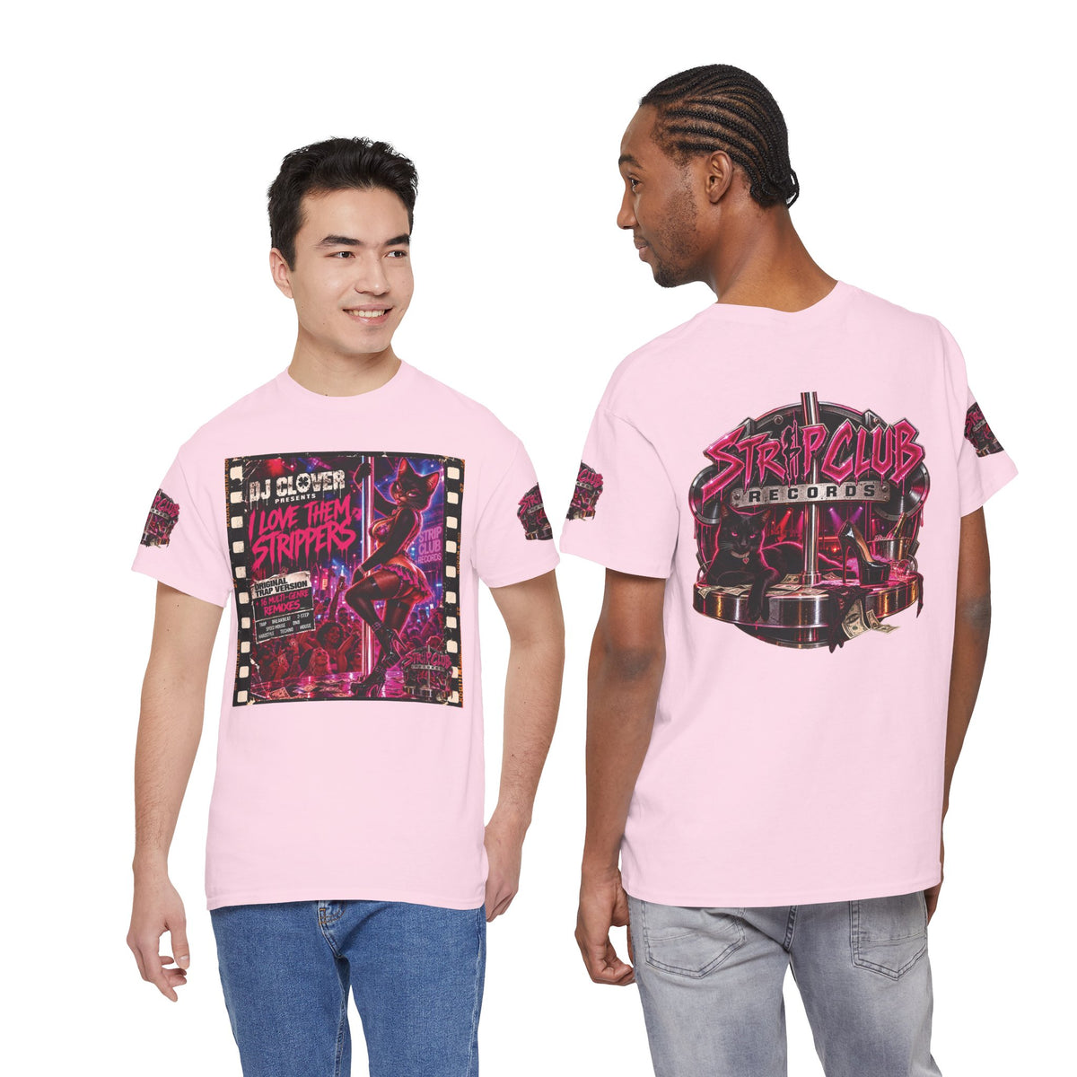 DJ Clover Presents “I Love Them Strippers” - Strip Club Records Official Album T-Shirt