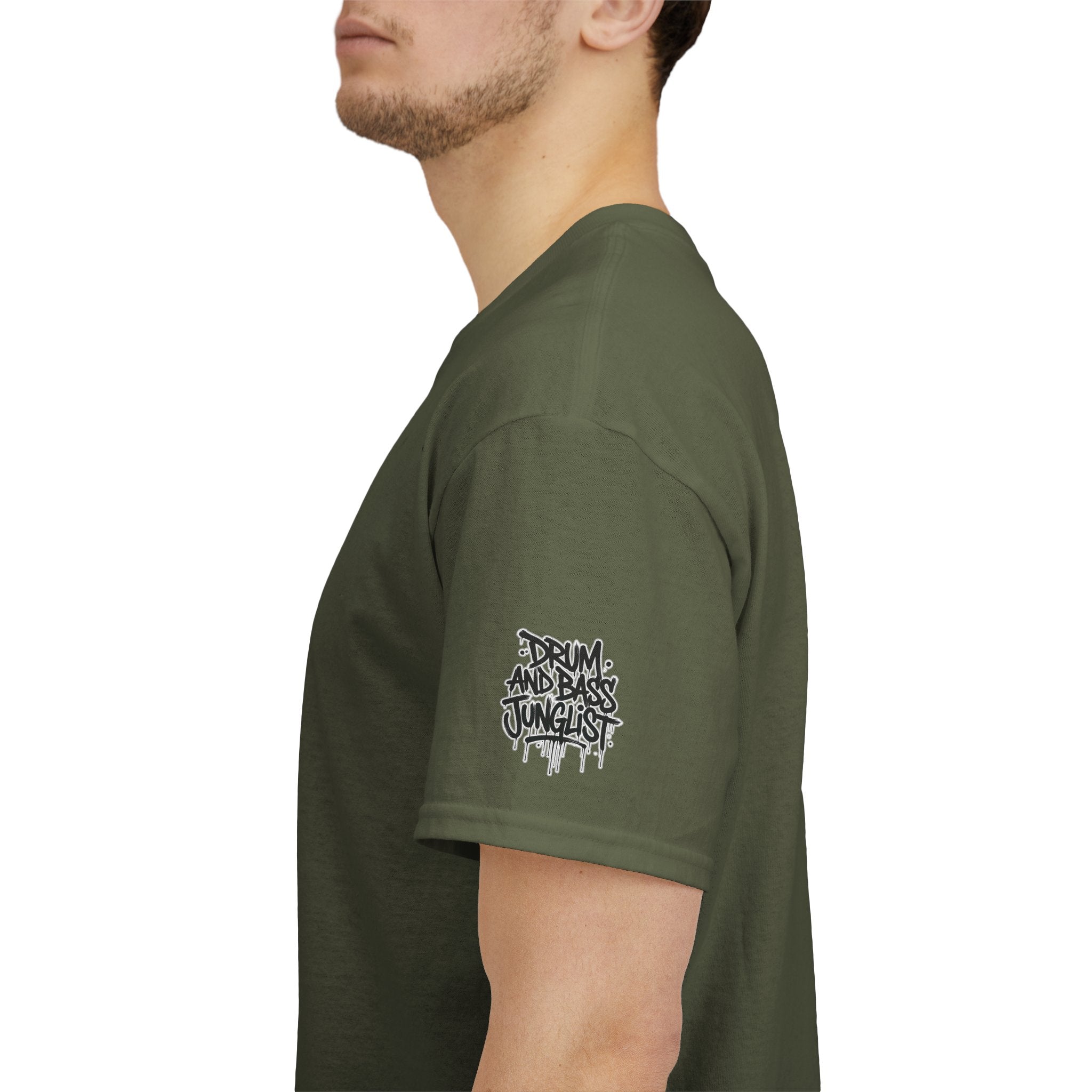Junglist Militia™ Since 1996 | Drum & Bass Junglist Graffiti Gildan Premium Cotton T-Shirt | NeuroDemonic Records Official Streetwear | 10 Colors