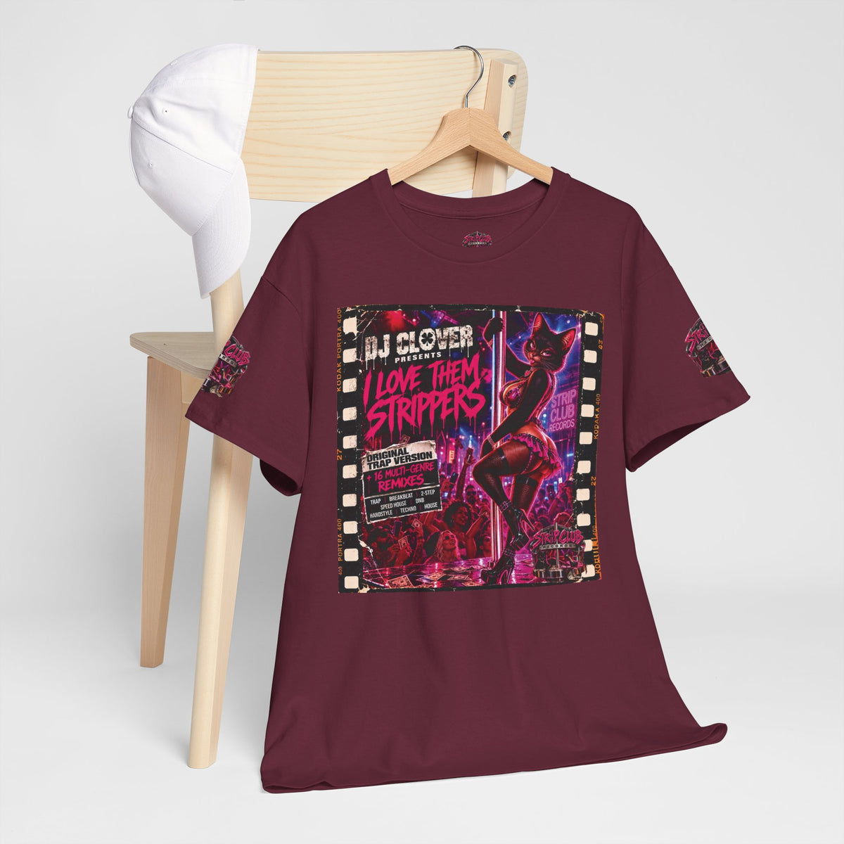 DJ Clover Presents “I Love Them Strippers” - Strip Club Records Official Album T-Shirt