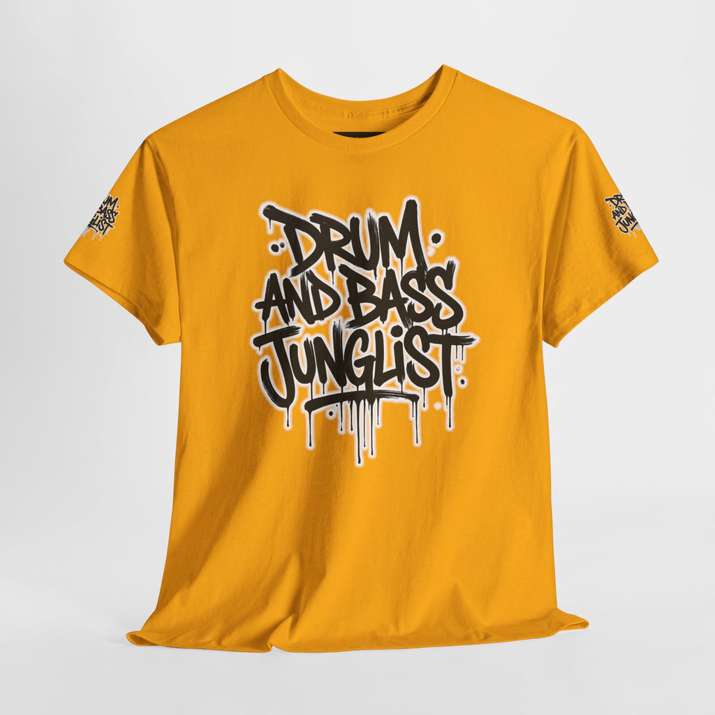 Junglist Militia™ Since 1996 | Drum & Bass Junglist Graffiti Gildan Premium Cotton T-Shirt | NeuroDemonic Records Official Streetwear | 10 Colors
