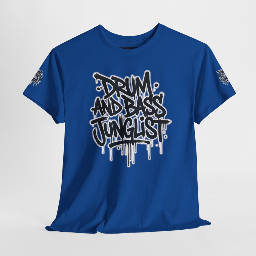 Junglist Militia™ Since 1996 | Drum & Bass Junglist Graffiti Gildan Premium Cotton T-Shirt | NeuroDemonic Records Official Streetwear | 10 Colors