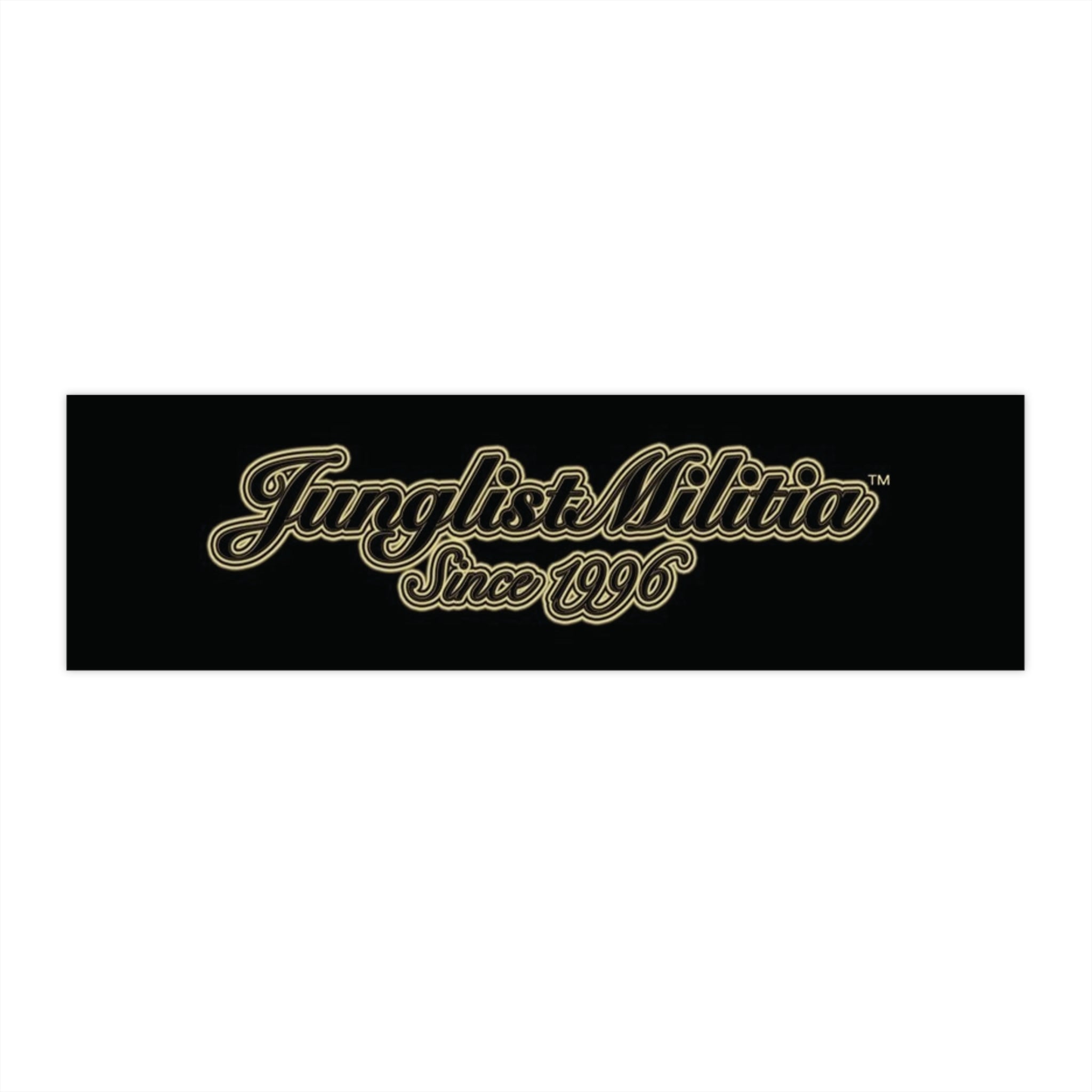 Bumper Stickers-Junglist Militia Since 1996 2nd Generation Logo