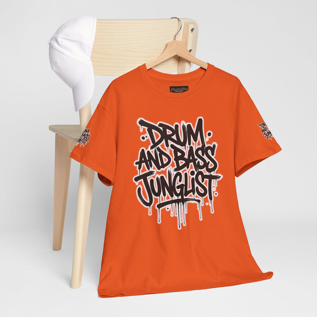 Junglist Militia™ Since 1996 | Drum & Bass Junglist Graffiti Gildan Premium Cotton T-Shirt | NeuroDemonic Records Official Streetwear | 10 Colors