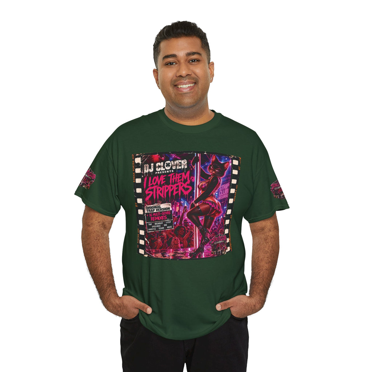 DJ Clover Presents “I Love Them Strippers” - Strip Club Records Official Album T-Shirt