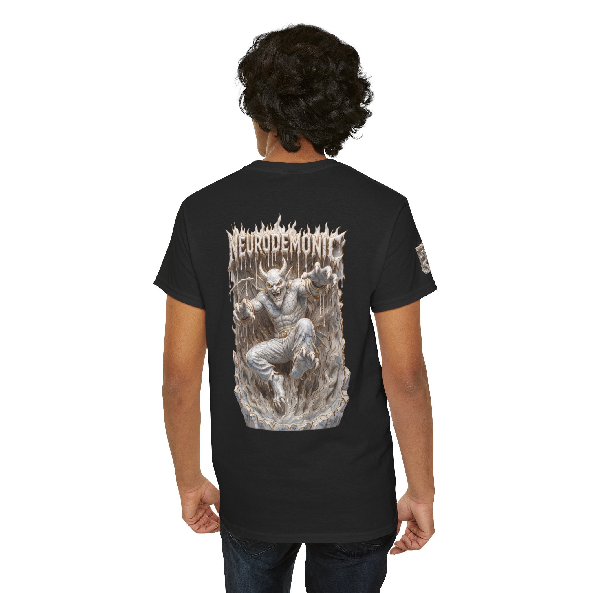 NeuroDemonic® Infernal Demon T-Shirt – Premium Gildan Underground Metal & Drum and Bass Streetwear | Premium Heavy Metal Edition