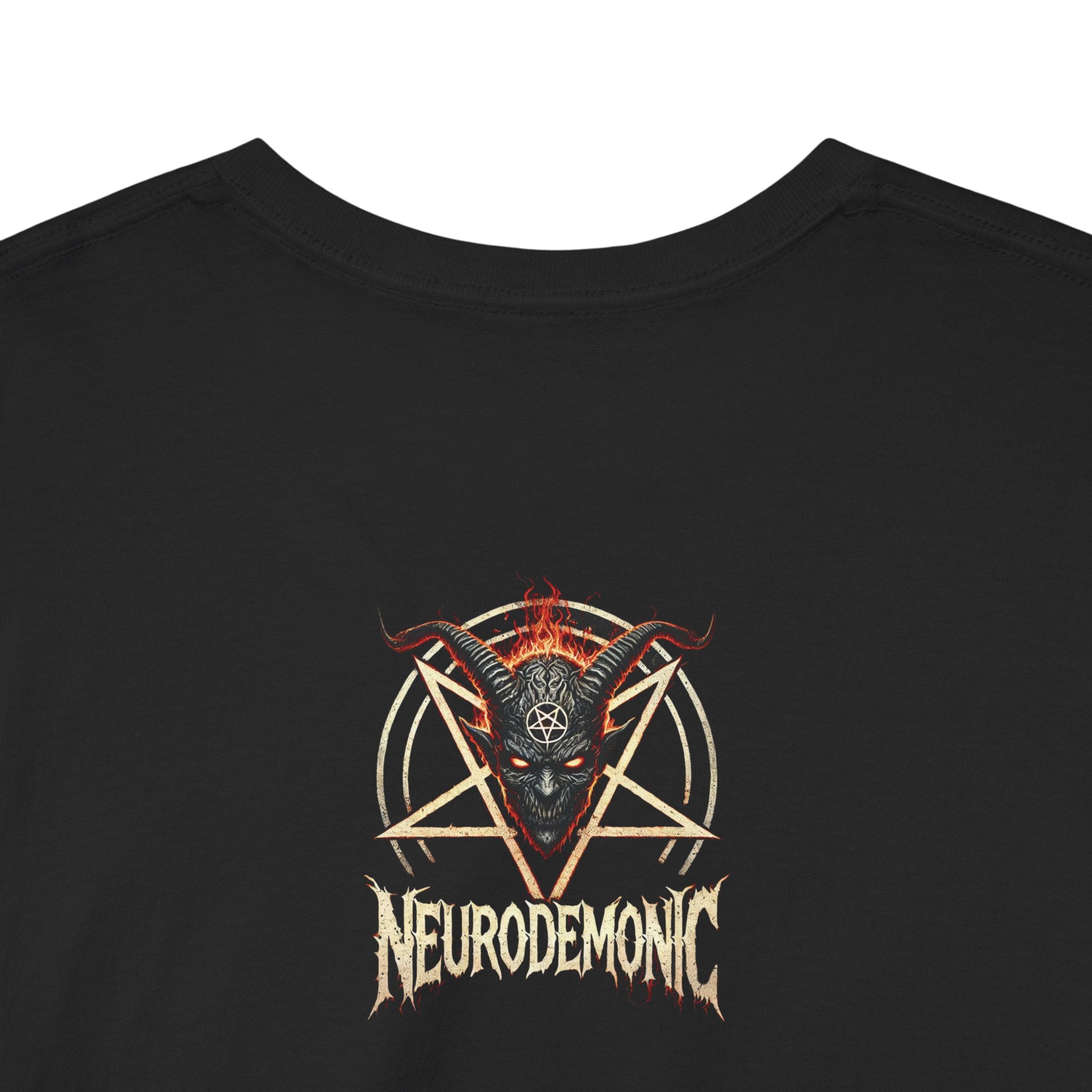 NeuroDemonic Baphomet Pentagram T-Shirt – Heavy Metal Streetwear Edition