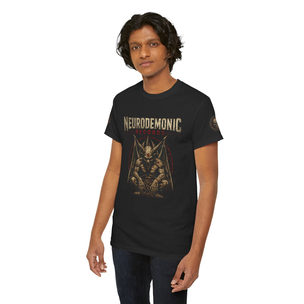 NeuroDemonic Records™ Premium Gildan Cotton T-Shirt – Gargoyle Demon Tour Edition